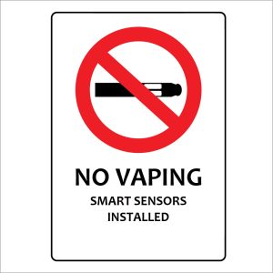 No Vaping Sign (AODA-compliant)